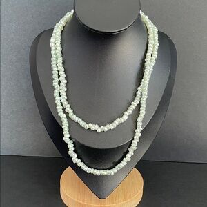 Creamy Mint Green Faux Pearl Necklace